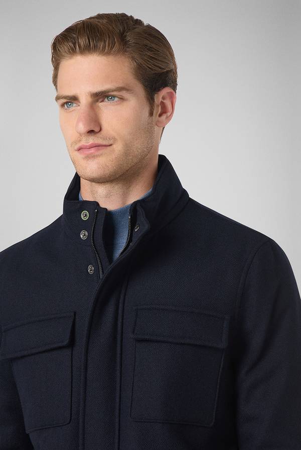 Pull Pal Zileri Field Jacket in lana tecnica resistente all'acqua Italy