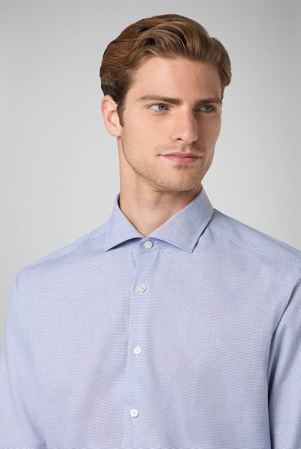 Pull Pal Zileri Camicia micro jacquard con collo Torino In Linea