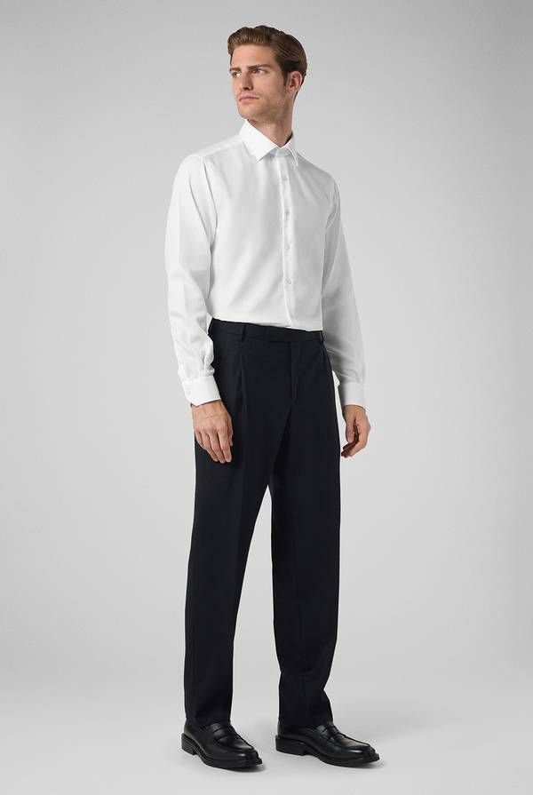 Pull Pal Zileri Camicia bianca micro fantasia Fino Al -60%