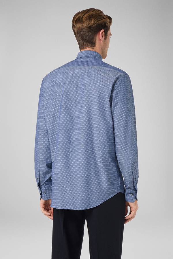 Pull Pal Zileri Camicia micro fantasia effetto denim Presa