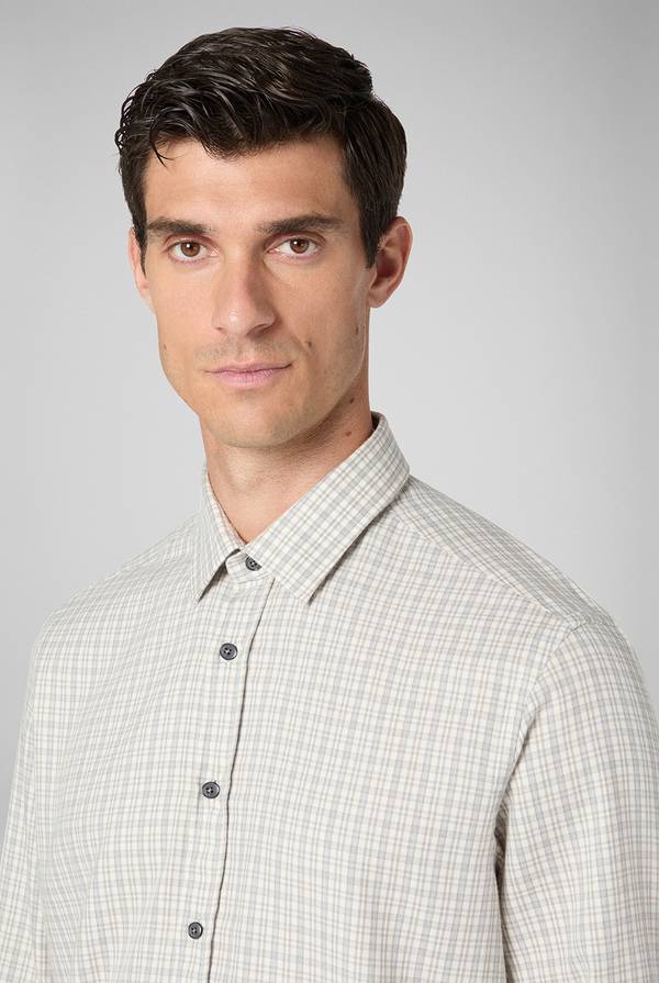 Pull Pal Zileri Camicia in flanella di cotone Vendita Economica