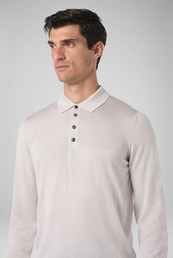 Pull Pal Zileri Polo in lana e seta In Linea