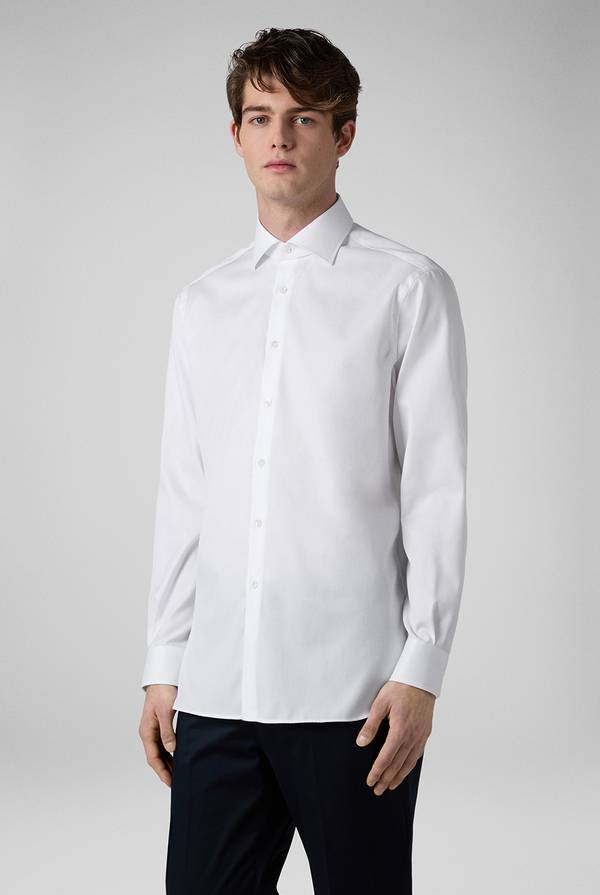 Pull Pal Zileri Camicia in cotone con trattamento anti-piega azzurra Pezzi Unici