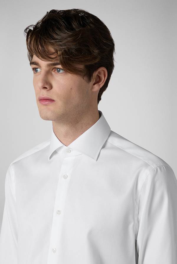 Pull Pal Zileri Camicia in cotone con trattamento anti-piega azzurra Pezzi Unici