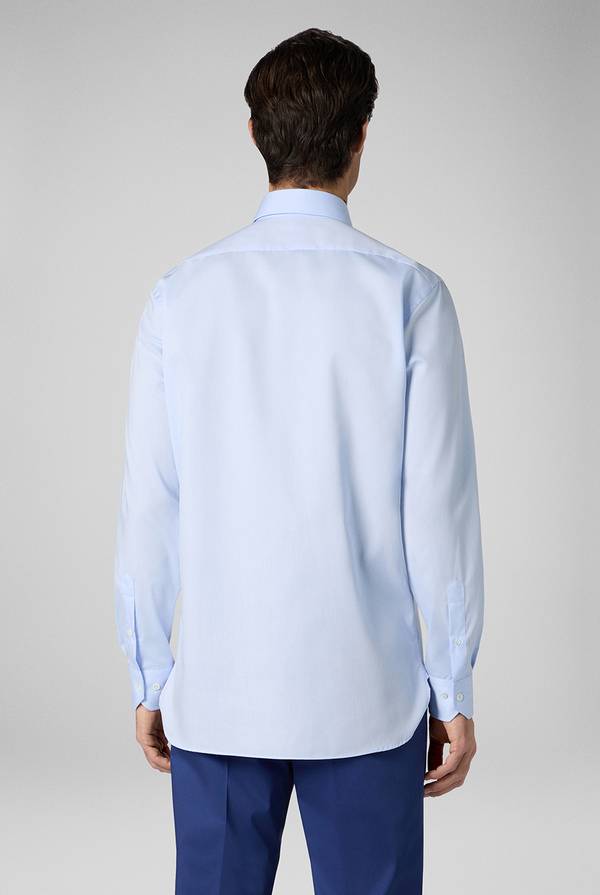 Pull Pal Zileri Camicia azzurra in cotone con collo Milano Negozi Online