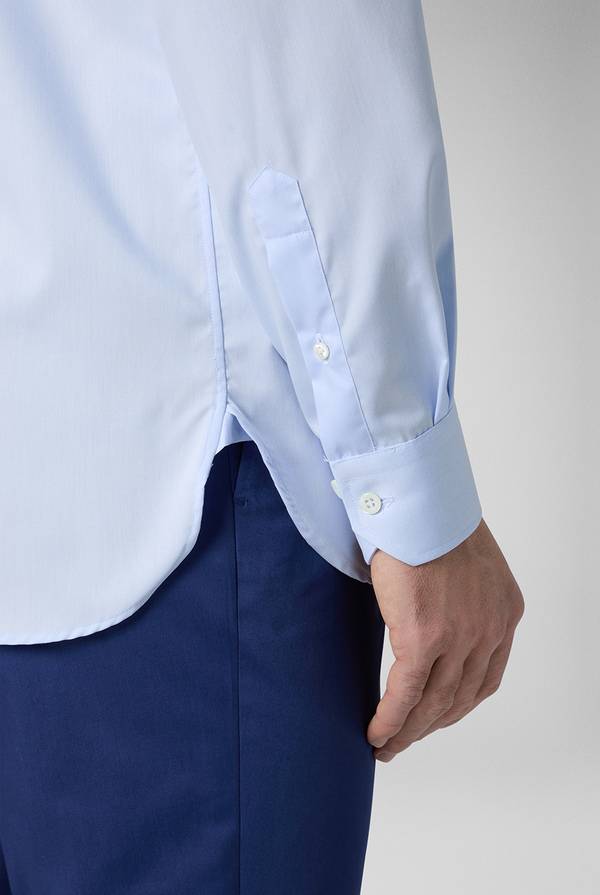 Pull Pal Zileri Camicia azzurra in cotone con collo Milano Negozi Online