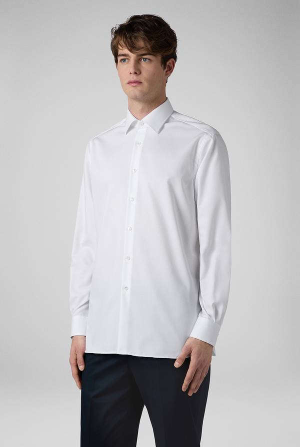 Pull Pal Zileri Camicia azzurra in cotone con collo Milano Acquista Ora