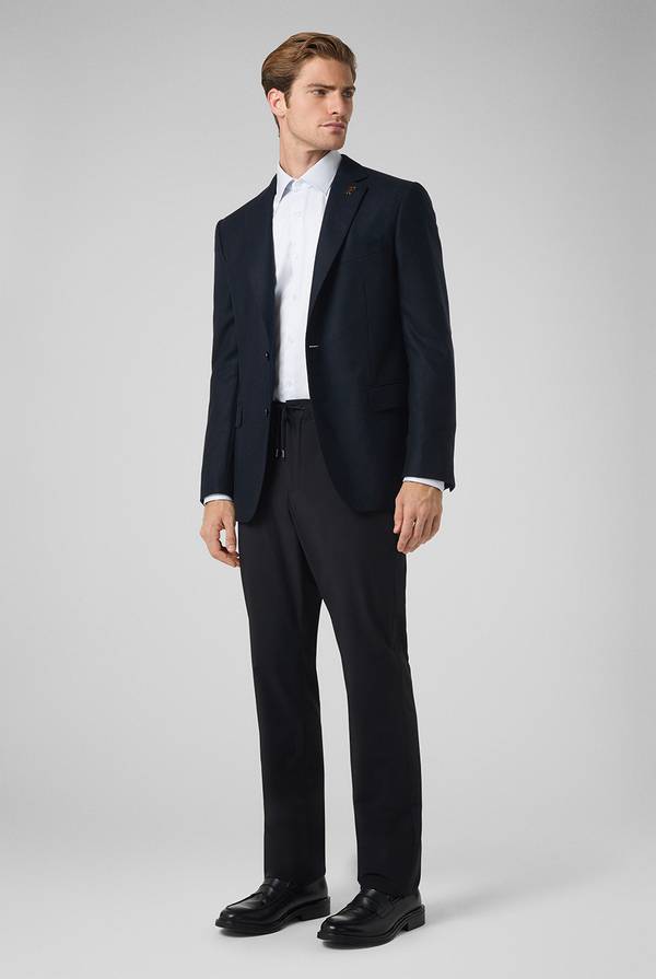 Pull Pal Zileri Pantaloni in pura lana con coulisse regolabile Presa