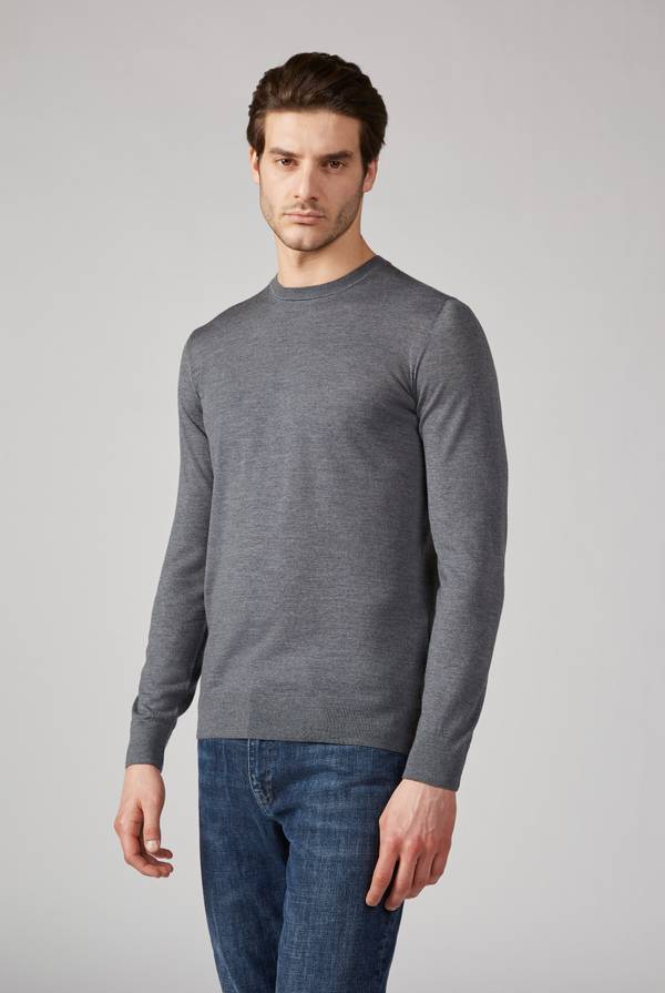 Pull Pal Zileri Maglia girocollo finezza 18 Spedizione Gratuita