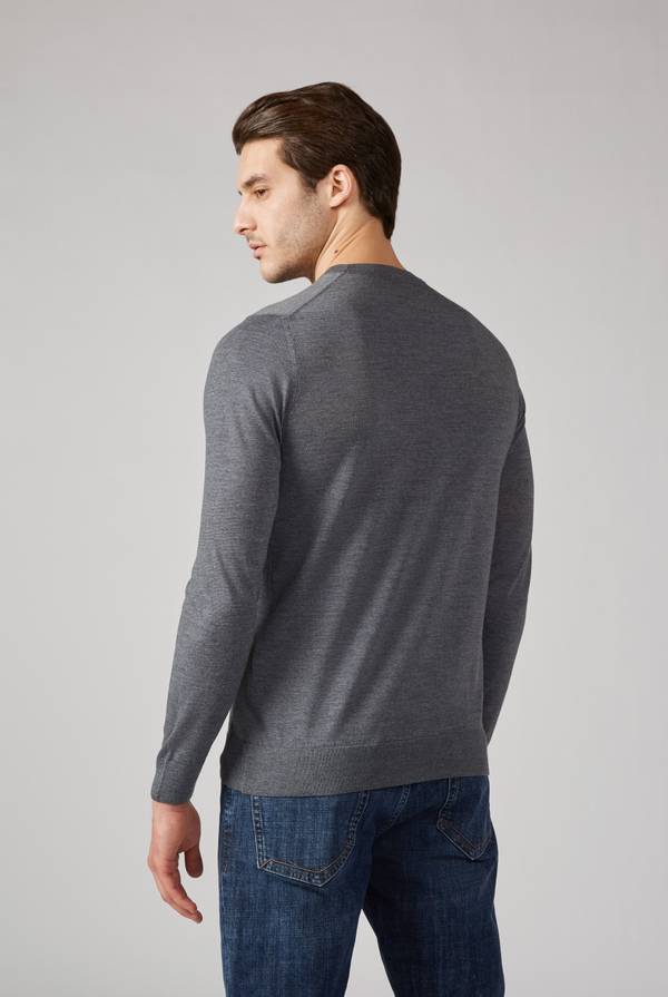 Pull Pal Zileri Maglia girocollo finezza 18 Spedizione Gratuita