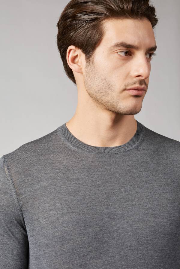 Pull Pal Zileri Maglia girocollo finezza 18 Spedizione Gratuita