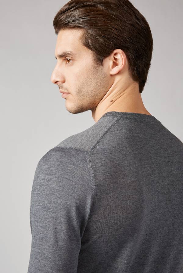 Pull Pal Zileri Maglia girocollo finezza 18 Spedizione Gratuita