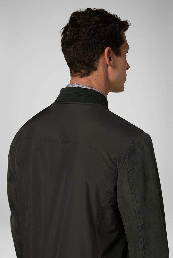 Pull Pal Zileri Varsity jacket in nylon con maniche in suede Shopping Online