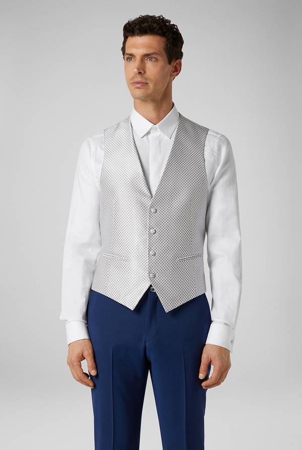 Pull Pal Zileri Gilet in satin della linea Cerimonia con allacciatura a quattro bottoni Affare Del Giorno