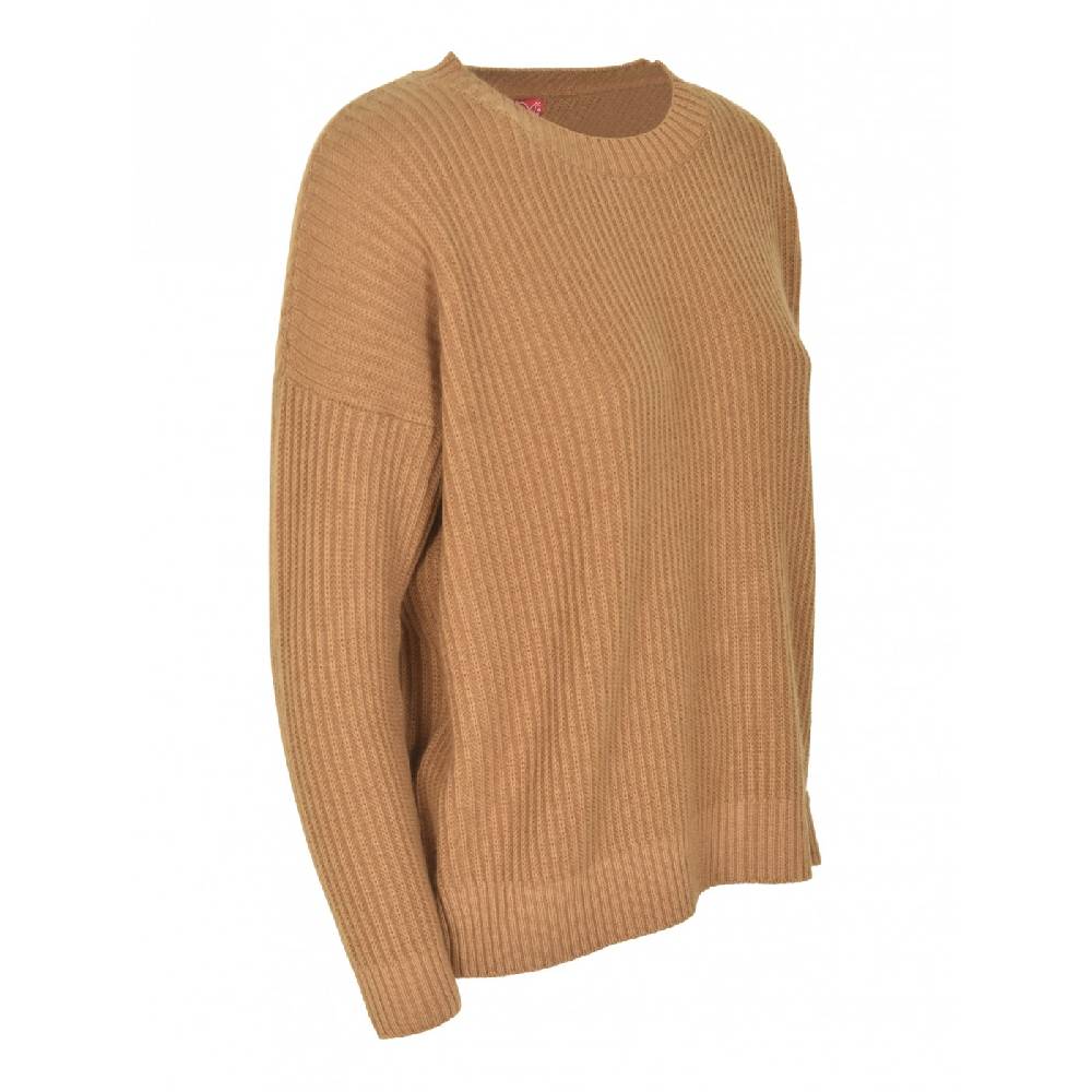 F CASHMERE Maglia girocollo costa inglese 50% di sconto con spedizione gratuita
