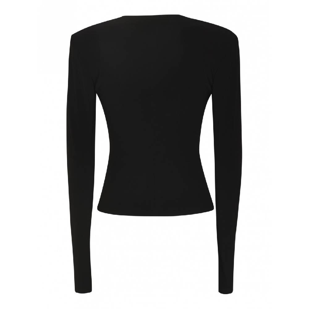 NORMA KAMALI Maglia girocollo m l spalla imbottita Officina