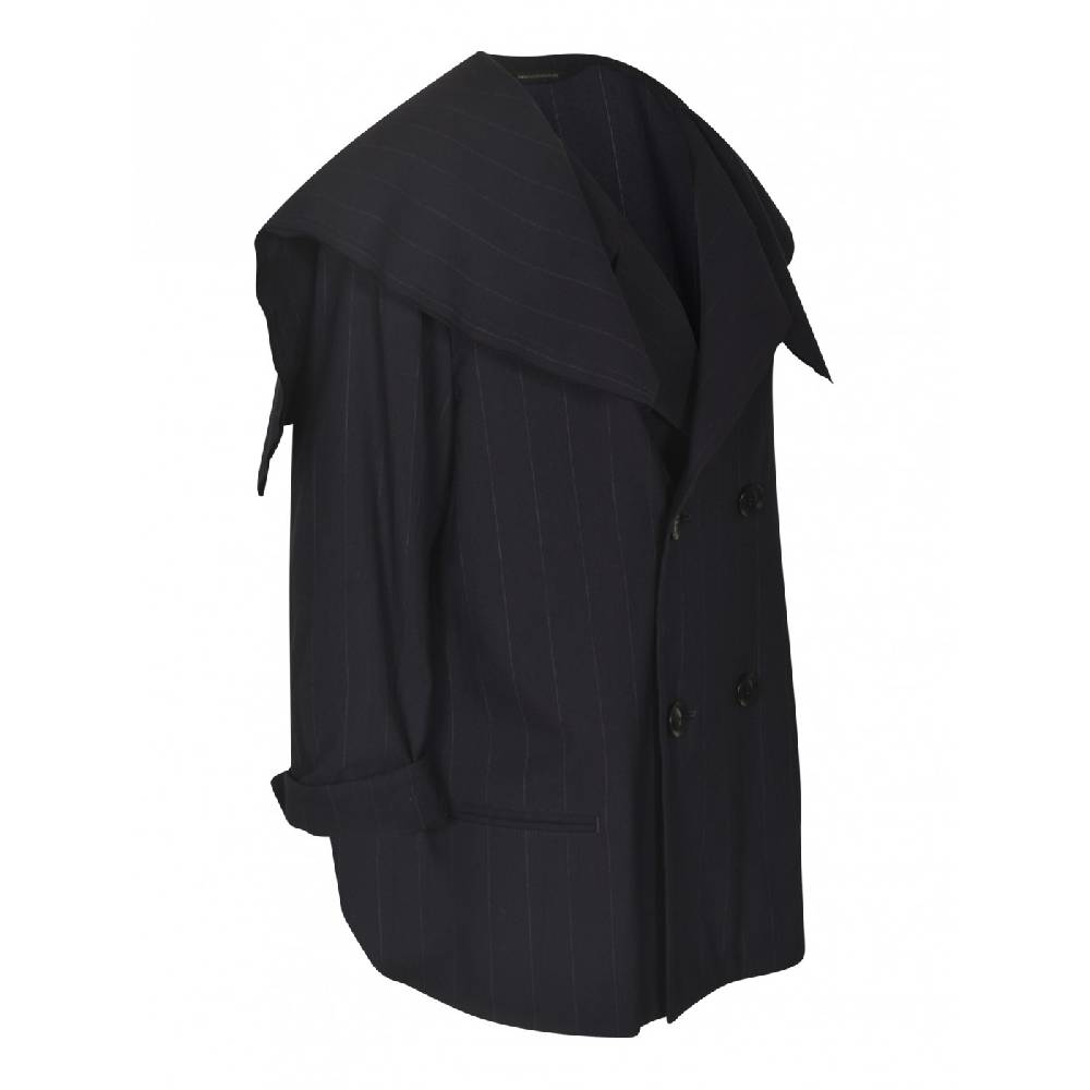 Y&#039;S YOHJI YAMAMOTO Giacca gessata doppio petto Sconti questo mese