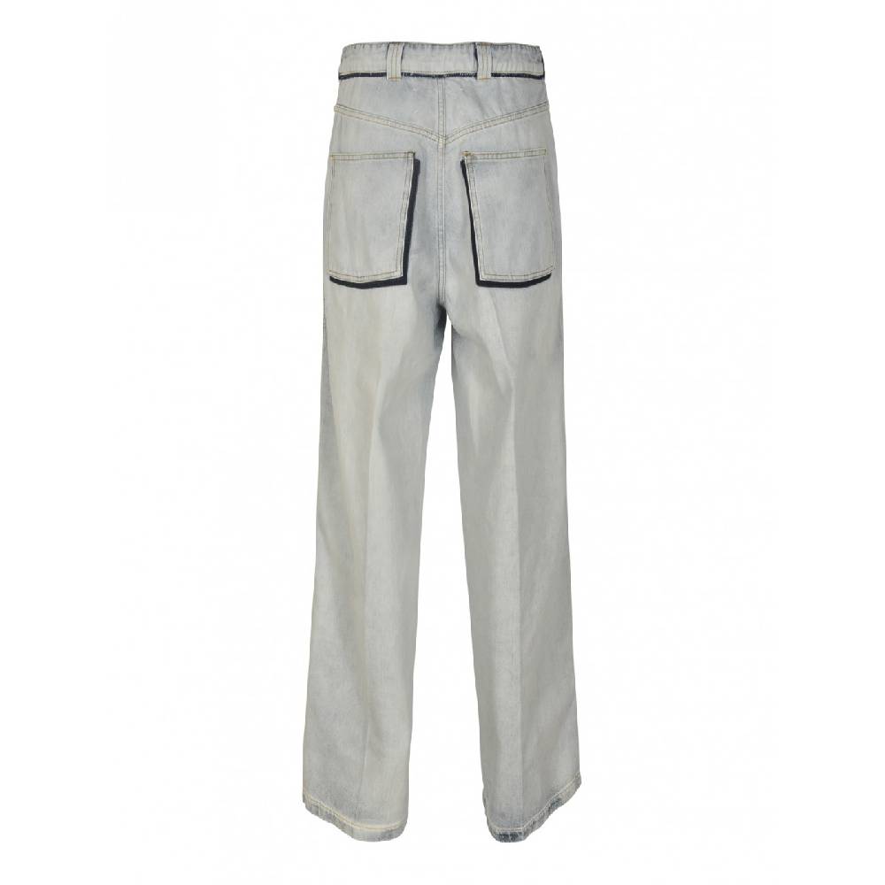 MAISON MARGIELA Jeans over con pences gamba larga Spedizione gratuita