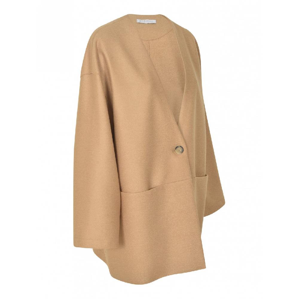 HARRIS WHARF LONDON Giaccone over senza collo Offerta Anniversario
