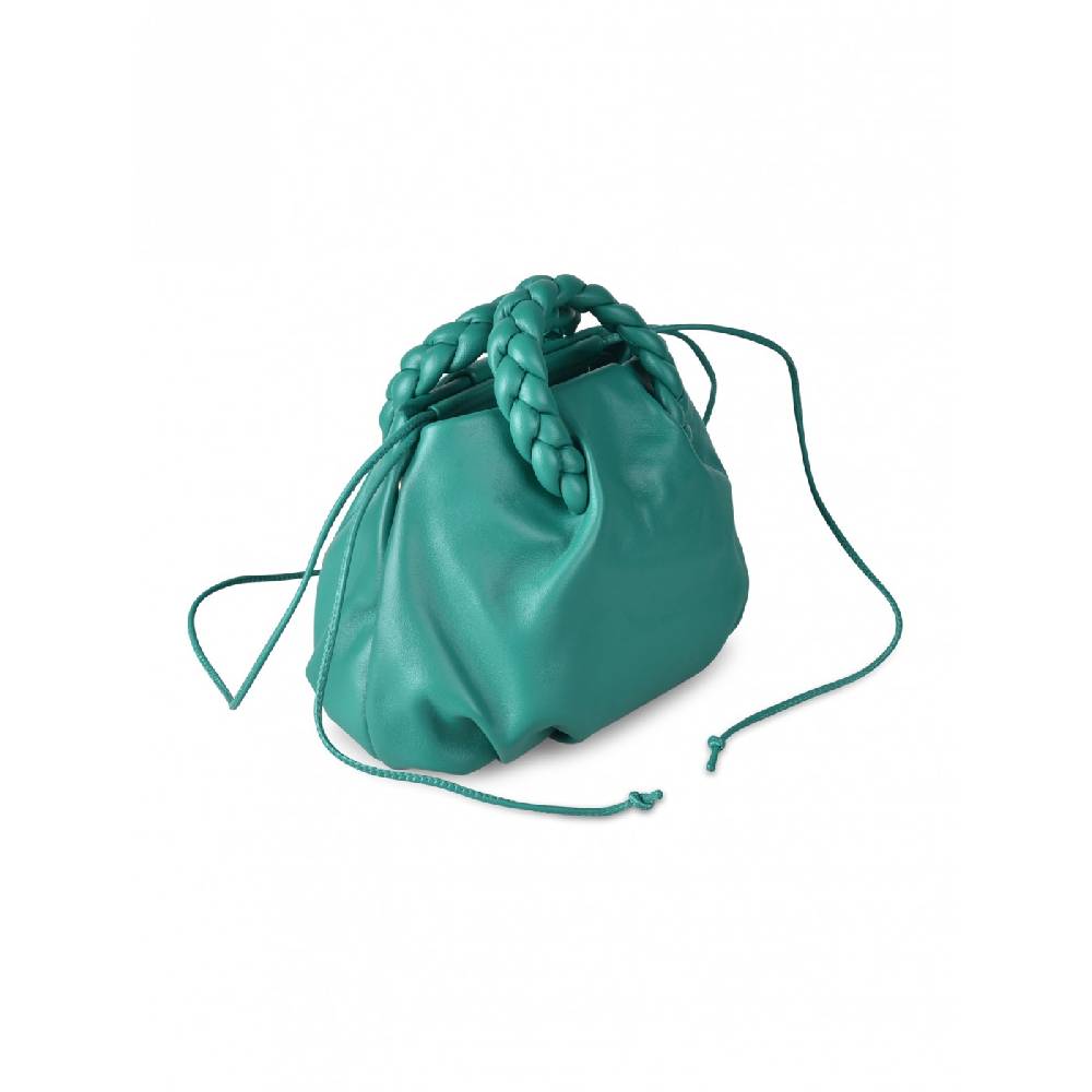 HEREU Bombon braided handle pleated crossbody Offerta Pasqua