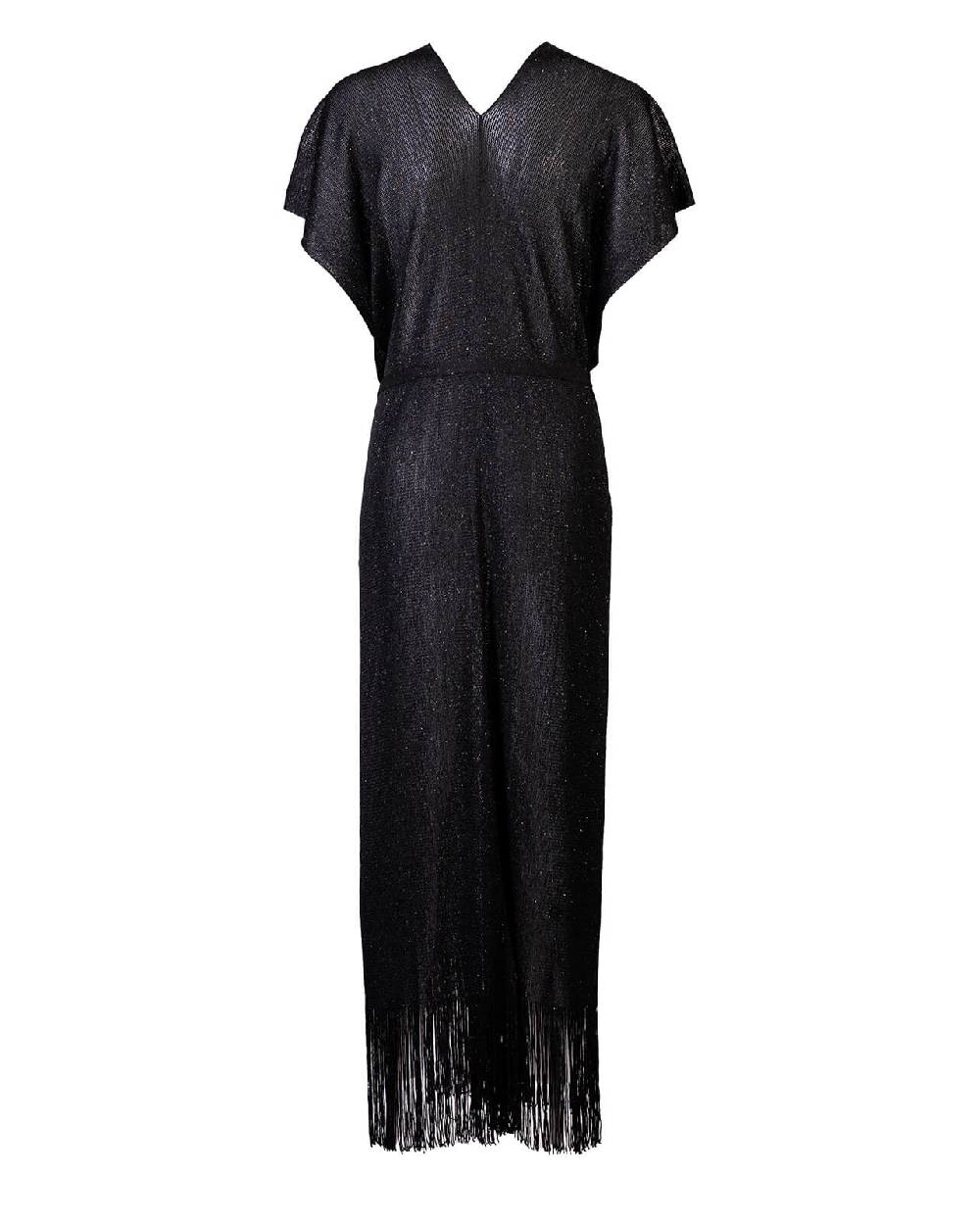 Raffaela D´Angelo Caftano in maglia lurex con frangia Hotsell