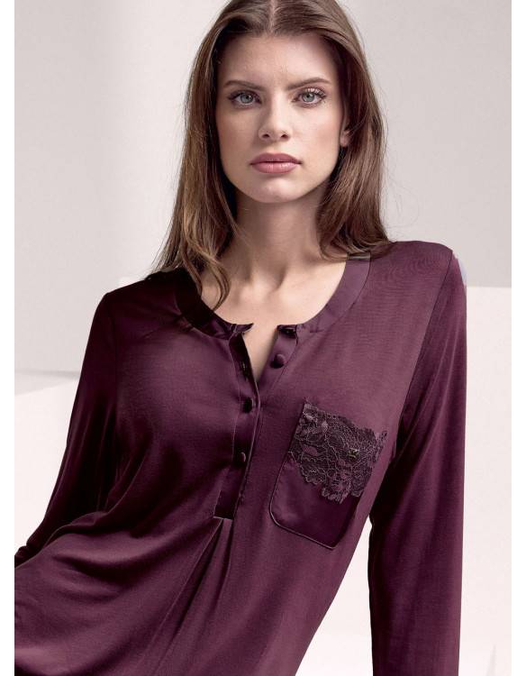 Lormar Camicia da notte - Serie SATÈN Convenienza