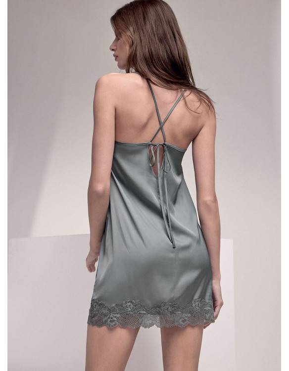 Lormar Camicia da notte spalla stretta - Serie SATÈN Promozione