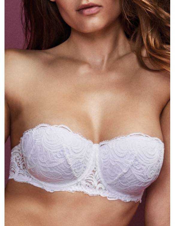 Lormar Reggiseno Fascia imbottita in pizzo leavers - Frizzante Fascia Vendite Flash