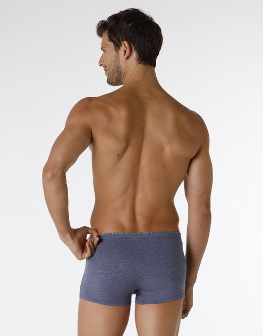Lovable Boxer Rephined Cotton Modal, blu melange Comprane uno, ottenene uno gratis