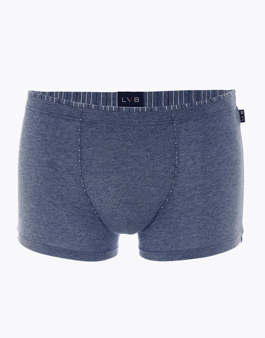 Lovable Boxer Rephined Cotton Modal, blu melange Comprane uno, ottenene uno gratis