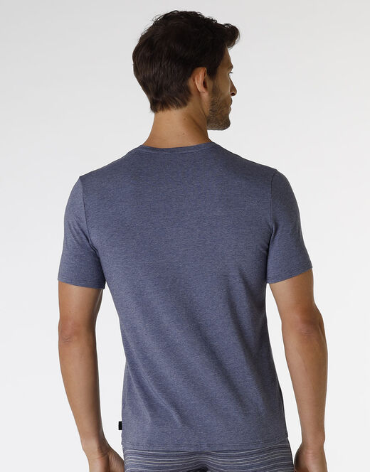 Lovable T-shirt Rephined Cotton Modal, blu melange Spedizione Gratuita