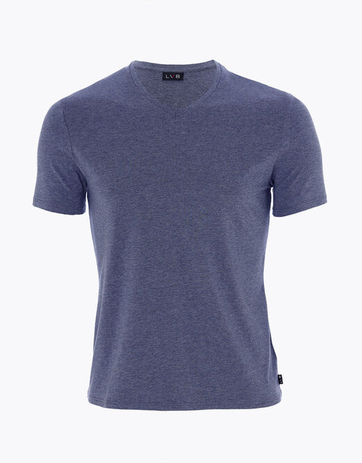 Lovable T-shirt Rephined Cotton Modal, blu melange Spedizione Gratuita