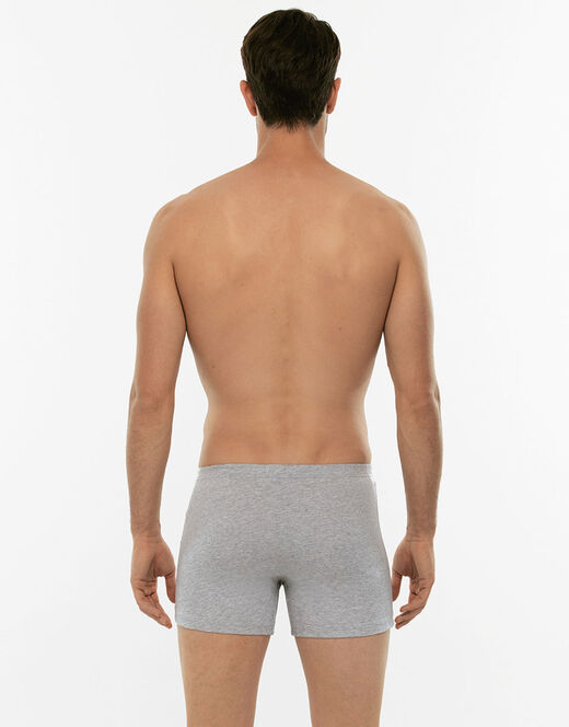 Lovable Boxer parigamba Bipack in 100% cotone Pure Cotton, grigio melange Qualità Garantita