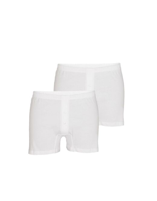 Lovable Boxer parigamba Bipack in 100% cotone Pure Cotton, bianco Prezzo Ridotto