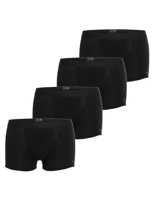 Lovable Boxer in cotone elasticizzato, confezione x4 nero Sottocosto