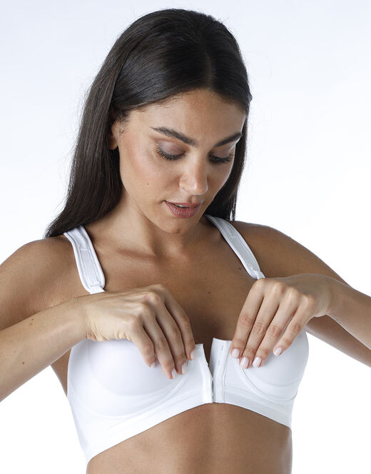 Lovable Reggiseno sportivo Active Comfort con apertura frontale alto impatto, bianco Economico