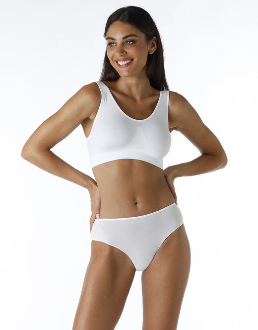 Lovable Reggiseno brassière yoga Active Comfort a basso impatto, bianco In Vendita