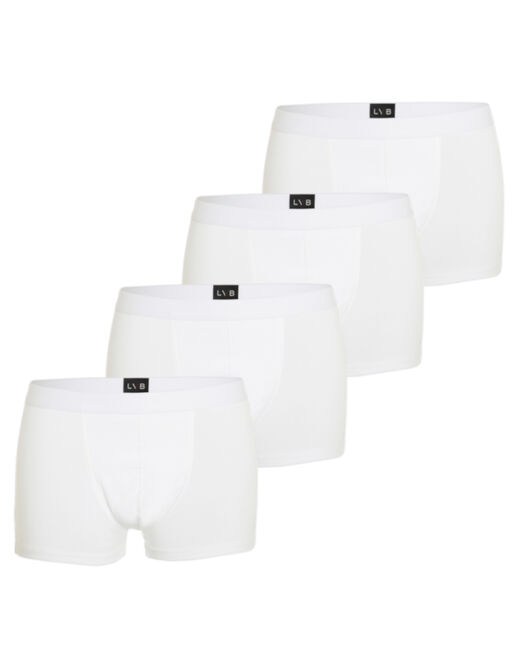 Lovable Boxer in cotone elasticizzato, confezione x4 bianco Qualità Garantita
