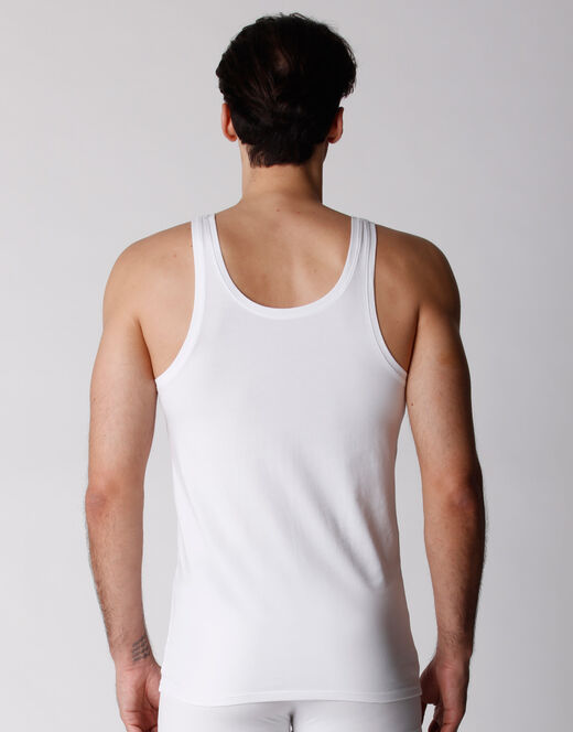 Lovable Canotta uomo in cotone biologico, confezione x2 bianco Fino Al -60%