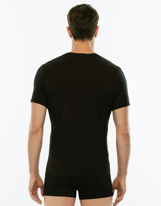 Lovable T-Shirt uomo con scollo a V profondo Supima Premium Cotton, nero Affare Del Giorno