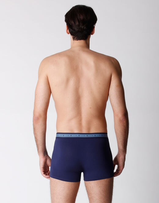 Lovable Boxer bipack uomo in cotone biologico, blu melange Convenienza