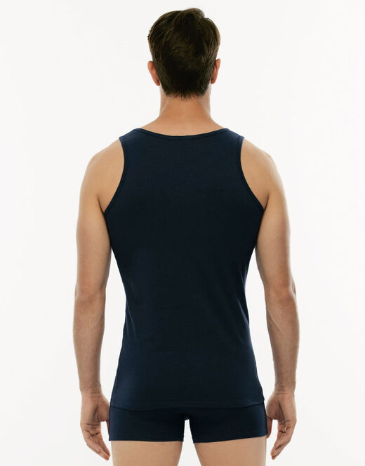 Lovable Canotta Cotton Stretch in cotone elasticizzato, blu Outlet