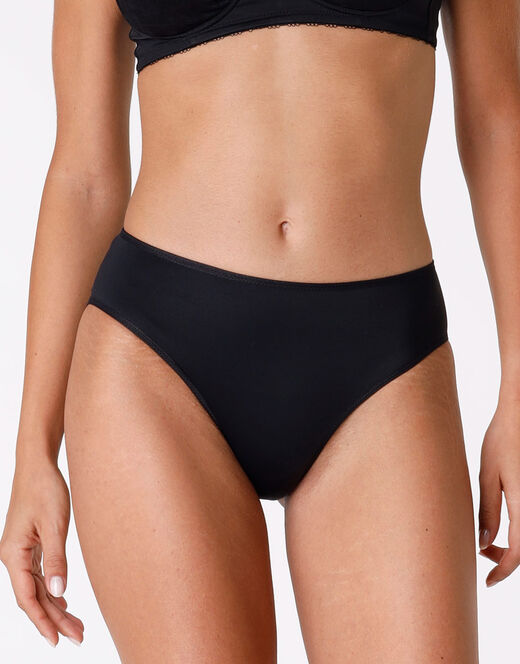 Lovable Slip midi Invisible in microfibra, nero Vendita Economica