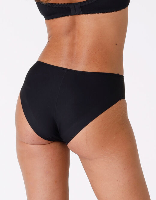 Lovable Slip midi Invisible in microfibra, nero Vendita Economica