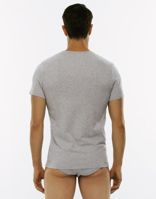 Lovable T-Shirt girocollo Cotton Stretch in cotone elasticizzato, grigio Italia