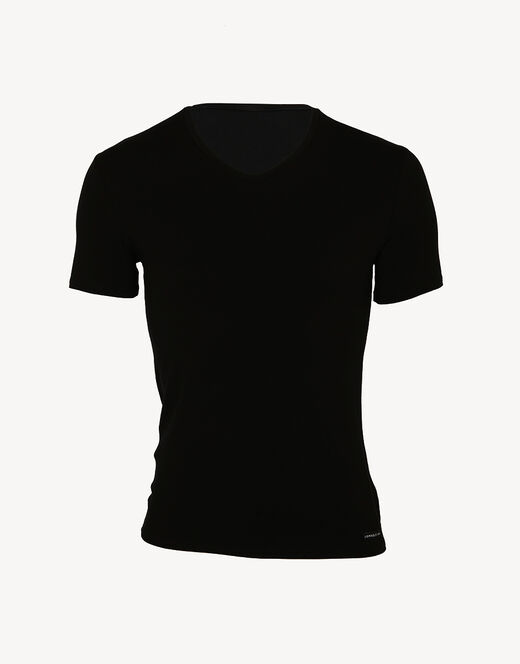 Lovable T-shirt uomo con scollo a v in micromodal, nera Offerta speciale della fabbrica