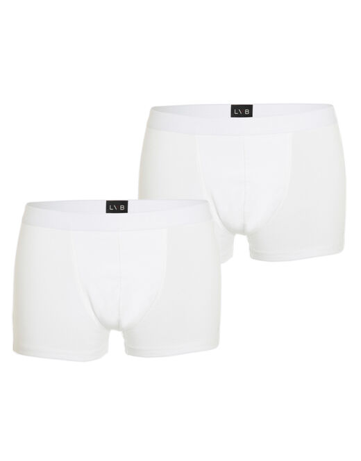 Lovable Bipack boxer in cotone elasticizzato, bianco Pezzi Unici