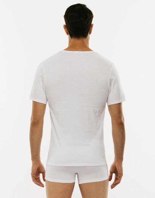 Lovable T-shirt 100% cotone Pure Cotton con scollo a V, bianco Soddisfazione Garantita