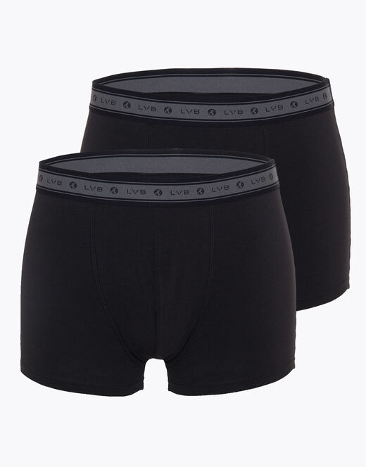 Lovable Boxer bipack uomo in cotone biologico, nero Fino Al -60%