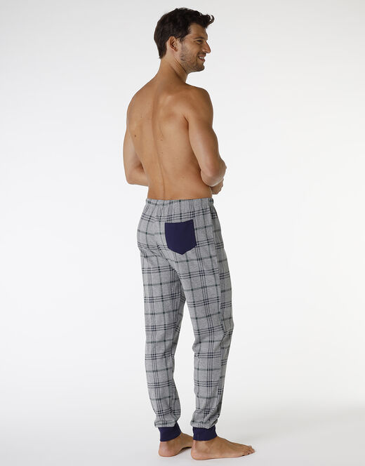 Lovable Pantalone in interlock di cotone, grigio melange stampato Presa